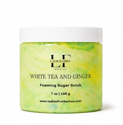 White Tea and Ginger Foaming Sugar Scrub