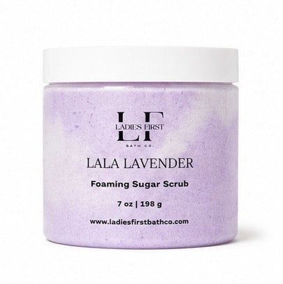 Lala Lavender Foaming Sugar Scrub