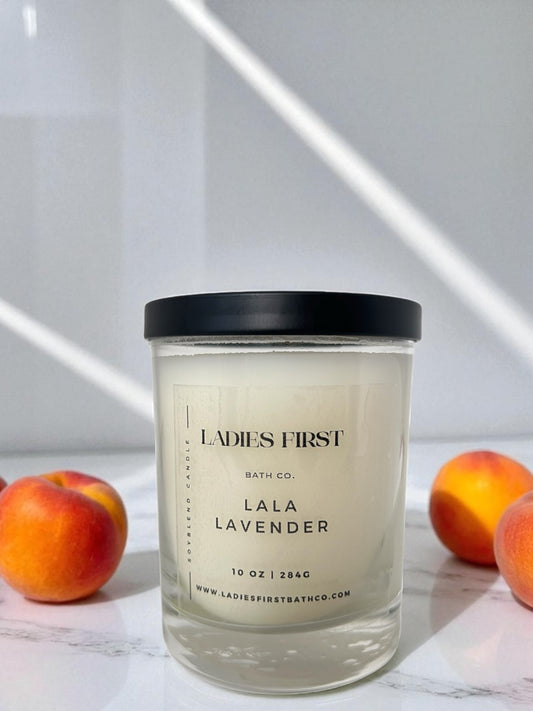 JORJA PEACH WOOD WICK CANDLES